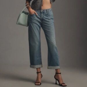 Pilcro Baggy Slim Boyfriend High-Rise Relaxed Jeans